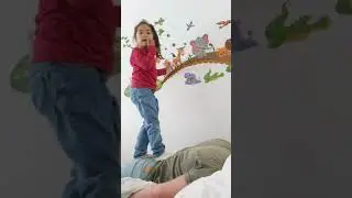 daughter doing foot massage to daddy