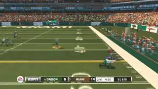 NCAA 14: 4-2-5 Defense Miami VS Ducks Online Gameplay