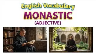 1670) Monastic &ndash;  Word Meaning, word use,  Synonyms & Antonyms  |  English vocab builder