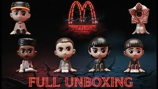 Stranger Things x McDonald's Full Set Unboxing 😱 EVERY ITEM Revealed!