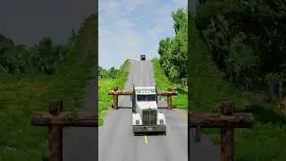 Cars vs Logs Trap Crashes - BeamNG.drive #shorts