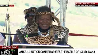 Prince Mangosuthu Buthelezi addresses the 144th commemoration of the Battle of Isandlwana