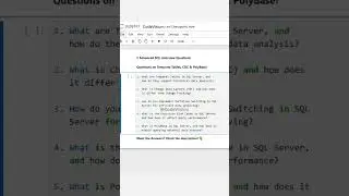 5 Advanced SQL Interview Questions on Temporal Tables, CDC & PolyBase! #SQL #DataEngineering