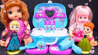 52 Minutes Satisfying with Unboxing Elsa Makeup Playset | Minnie Camper Van ASMR | Review Toys
