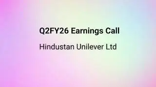 Hindustan Unilever Q2FY26 Earnings Conference Call