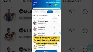 Part 2: CrickPe By Ashneer Grover, Fantasy Cricket Platform #fantasyarena #dream11team #ipl #tataipl