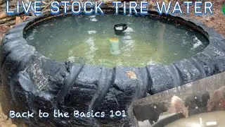 Tire livestock indestructible waterer