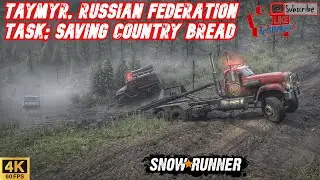 SnowRunner Taymyr, Russian Federation Task; Saving Country Bread, deliver to the Hanger