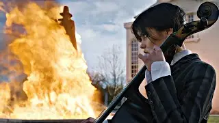 Space song  Wednesday Addams & Joseph crackstone statue scene S01 Ep03