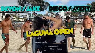 2025 Laguna Open Avery Drost Diego Perez v Jake Urrutia Devon Burki #avp #beachvolleyball #ericcam