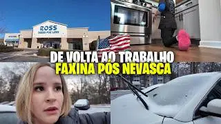 A VIDA NÃO PARA! ❄️ Voltando ao trabalho de faxina após a nevasca