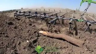 Шлейф-борона Green Way, орання з МТЗ 80 / Test Flex Harrow Green Way MTZ80