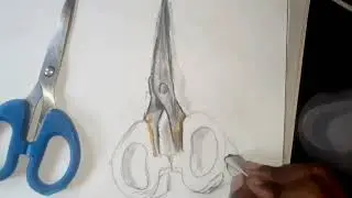 Scissor realistic drawing #video #realistic #drawing #art