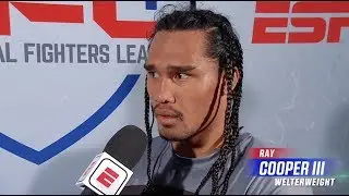 Ray Cooper III On Defeating his cousin Zane Kamaka | PFL 1 2019 Post Fight Interview With Ray Flores
