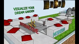 Landscape Design Walkthrough on Sketchup