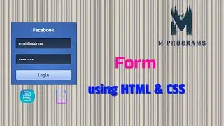 How to create Form using HTML & CSS / Как создать форму с использованием HTML и CSS