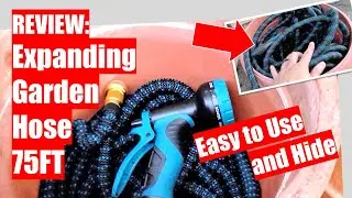 REVIEW: Expanding Garden Hose 75ft - Easy to USE and HIDE!