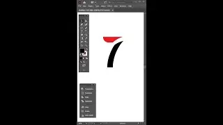 Illustrator Tutorial | Number 7 Logo Design | How to make logo design in Adobe Illustrator CC