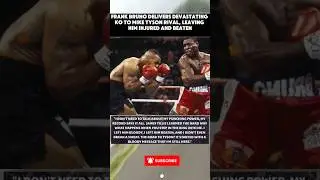 Frank Bruno Delivers Devastating KO to Mike Tyson Rival, #miketyson #frankbruno #boxinghistory