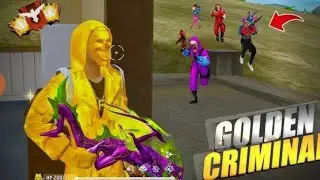 Free fire golden criminal gameplay only one tap head shot #freefire #gameplay #gaming 