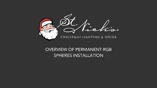 Overview of permanent RGB Spheres installation