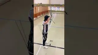 Shooting at my home-club.    #archery #athlete