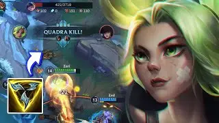 ZERI WITH BUFFED TRINITY FORCE SO OP THIS SEASON 11 | WILD RIFT