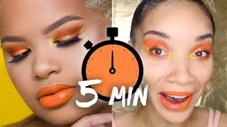 CHALLENGE| 5 Minute Makeup Recreation!