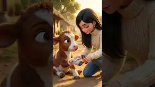 When Kindness Meets Innocence | Calf Rescue Story #kindness #love #ytshort