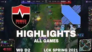 Highlight NS vs DRX (All Game) LCK M&ugrave;a Xu&acirc;n 2021 LCK Spring 2021 Nongshim Redforce vs Dragon X