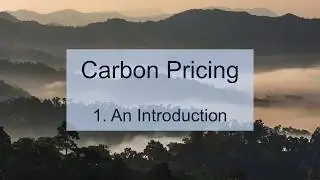 Carbon Pricing 1: An Introduction