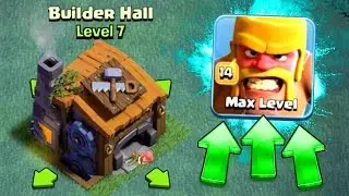 FIRST EVER LEVEL 14 TROOP AT BUILDERS HALL 7! - GEM TO MAX LEVEL!! - Clash Of Clans