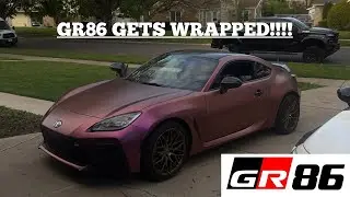 Car Wrapping My Little Brother&rsquo;s Toyota GR86 - How to wrap a car for the first time