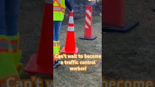Can&rsquo;t wait to become a traffic control worker! 🦺🦺🦺 #trafficcontrol #trafficcone #safety