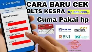 CARA CEK BLT KESRA NOVEMBER 2025, PAKAI HP , BANTUAN CAIR RP 900 RIBU
