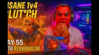 INSANE 1v4 Raze Clutch on Bind! 🧨  Day 55 Valorant Ranked  Gold 2 Grind #redhulklive #valorant
