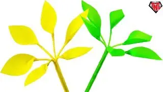 How To Make Artificial Umbrella Tree || Waste Reuse Beautiful Leaf Branch for Home Decoration