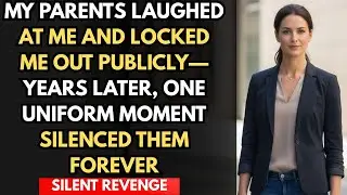 MY PARENTS LAUGHED AT ME AND LOCKED ME OUT—YEARS LATER, ONE UNIFORM MOMENT SILENCED THEM