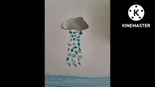 Rain on paper art #rain #clouds #paper #rainsounds #rain #2022 #lighting