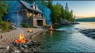 Calm Woodland Stream with Beautiful Birdsong, Relax and Unwind, ASMR Relaxing song am music stress