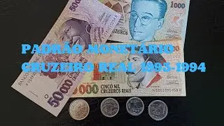 🌟Padr&atilde;o Monet&aacute;rio Cruzeiro Real 1993 1994