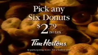 Tim Hortons Donuts - Vintage 90s Commercials