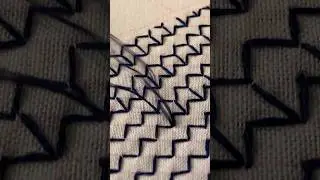 Sashiko Stitching Close-Up🪡Needle Pull Through