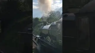 GWR manor 7828 &lsquo;odney manor&rsquo; leaving watchet station (the west Somerset railway)