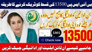 BISP 13,500 New Qist 2026 Update | 8171 Portal Check Online | Benazir Income Support Programme