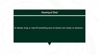shed # Expand Your English Vocabulary