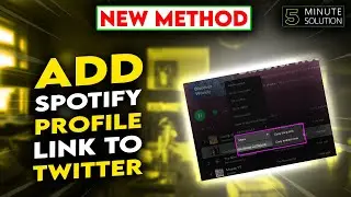 How to add Spotify profile link to Twitter 2024