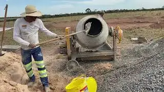 Como fazer concreto para  placas de tanque reservatório e bebedouro