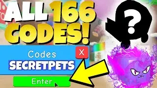 ALL 166 CODES IN BUBBLE GUM SIMULATOR ! [Updated] Roblox Bubble Gum Simulator Secret Codes Pets 2020