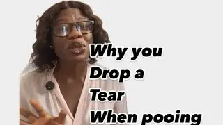 This is why you drop a tear when pooping.